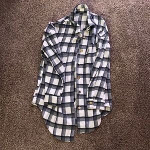 checkered fleece flannel
